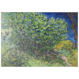 Darstellung des Puzzle-Motivs Vincent van Gogh's Lilac Bush (1889) – Puzzleteile: 200