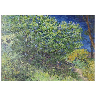 puzzleplate Vincent van Gogh's Lilac Bush (1889) 500 Puzzle