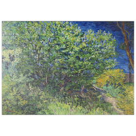 Darstellung des Puzzle Motivs Vincent van Gogh's Lilac Bush (1889) - Puzzleteile: 500