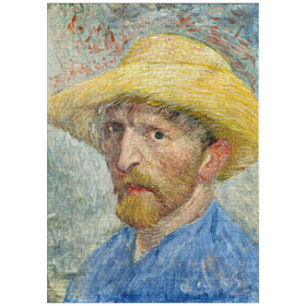 Darstellung des Puzzle-Motivs Vincent van Gogh's Self-Portrait (1887) – Puzzleteile: 1000