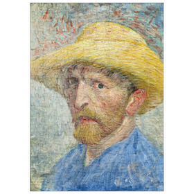 Darstellung des Puzzle-Motivs Vincent van Gogh's Self-Portrait (1887) – Puzzleteile: 200