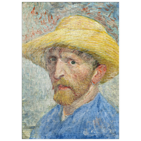 Darstellung des Puzzle Motivs Vincent van Gogh's Self-Portrait (1887) - Puzzleteile: 500