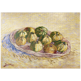 Darstellung des Puzzle-Motivs Vincent van Gogh's Still Life, Basket of Apples (1887) – Puzzleteile: 1000