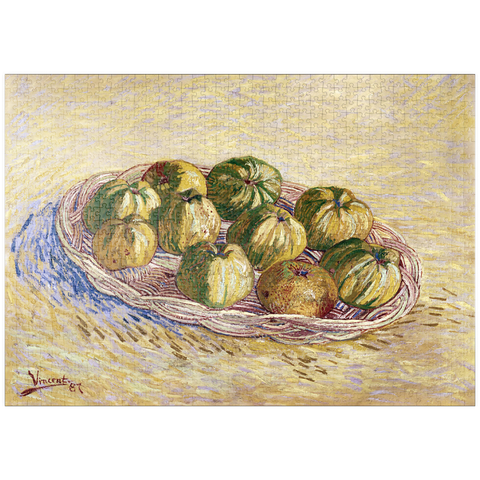 puzzleplate Vincent van Gogh's Still Life, Basket of Apples (1887) 1000 Puzzle