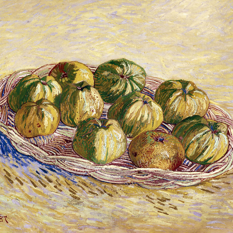 Vincent van Gogh's Still Life, Basket of Apples (1887) 1000 Puzzle 3D Modell