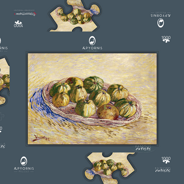Vincent van Gogh's Still Life, Basket of Apples (1887) 1000 Puzzle Schachtel 3D Modell