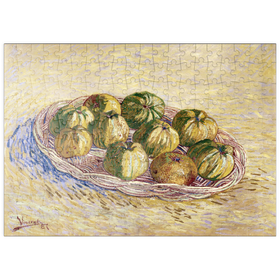 Darstellung des Puzzle-Motivs Vincent van Gogh's Still Life, Basket of Apples (1887) – Puzzleteile: 200