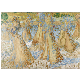 Darstellung des Puzzle-Motivs Vincent van Gogh's Sheaves of Wheat (1890) – Puzzleteile: 1000