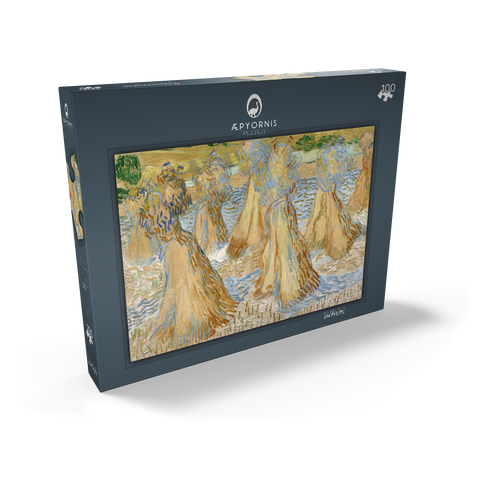 Vincent van Gogh's Sheaves of Wheat (1890) 100 Puzzle Schachtel Ansicht2