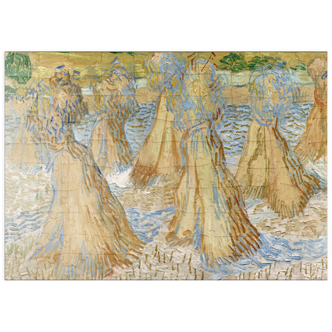 puzzleplate Vincent van Gogh's Sheaves of Wheat (1890) 100 Puzzle