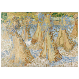Darstellung des Puzzle Motivs Vincent van Gogh's Sheaves of Wheat (1890) - Puzzleteile: 500