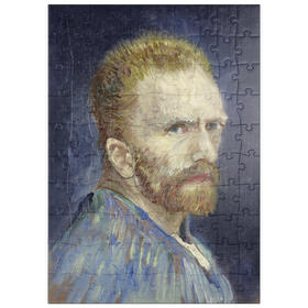 Darstellung des Puzzle Motivs Vincent van Gogh's Self-Portrait (1887) - Puzzleteile: 100