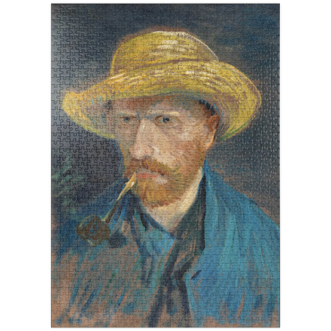 puzzleplate Vincent van Gogh's Self-Portrait with Straw Hat and Pipe (1887) 1000 Puzzle