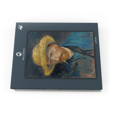 Vincent van Gogh's Self-Portrait with Straw Hat and Pipe (1887) 100 Puzzle Schachtel Ansicht3