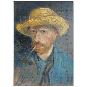 puzzleplate Vincent van Gogh's Self-Portrait with Straw Hat and Pipe (1887) 100 Puzzle
