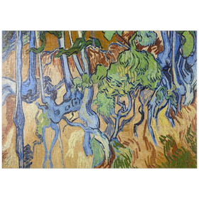 Darstellung des Puzzle-Motivs Vincent van Gogh's Tree Roots (1890) – Puzzleteile: 1000