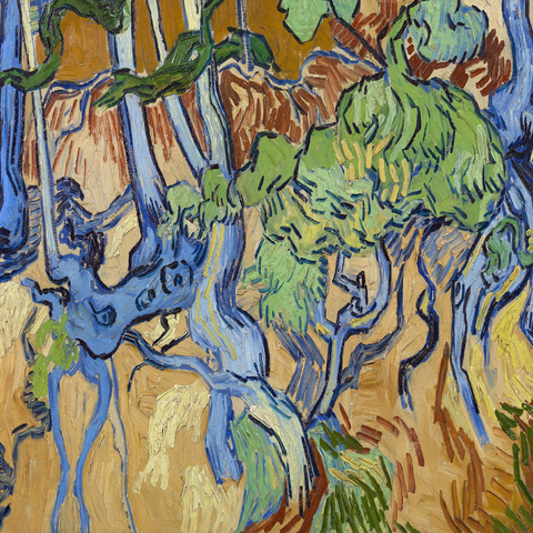 Vincent van Gogh's Tree Roots (1890) 1000 Puzzle 3D Modell