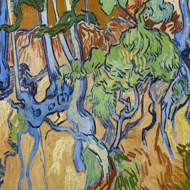 Vincent van Gogh's Tree Roots (1890) 100 Puzzle 3D Modell