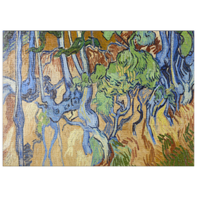 Darstellung des Puzzle Motivs Vincent van Gogh's Tree Roots (1890) - Puzzleteile: 500
