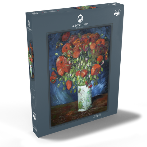 Vincent van Gogh's Vase with Poppies (1886) 100 Puzzle Schachtel Ansicht2