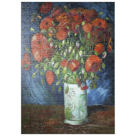 Darstellung des Puzzle-Motivs Vincent van Gogh's Vase with Poppies (1886) – Puzzleteile: 200