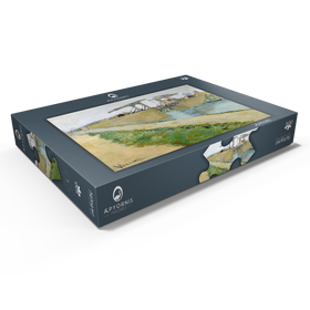 Darstellung des Puzzle Motivs Vincent van Gogh's The Langlois Bridge (1888) - Puzzleteile: 500