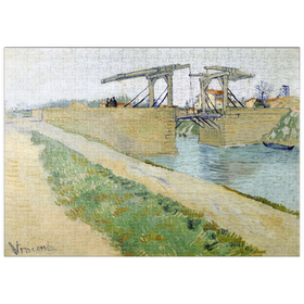 Darstellung des Puzzle Motivs Vincent van Gogh's The Langlois Bridge (1888) - Puzzleteile: 500