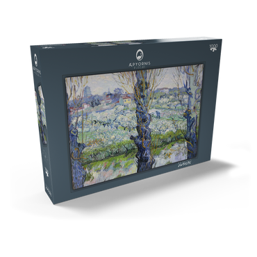 Vincent van Gogh's View of Arles, Flowering Orchards (1889) 1000 Puzzle Schachtel Ansicht2