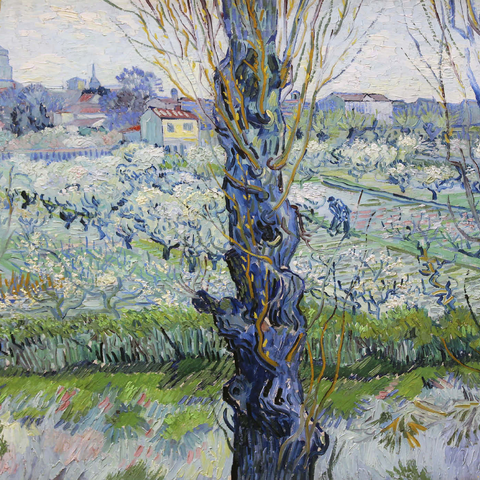Vincent van Gogh's View of Arles, Flowering Orchards (1889) 1000 Puzzle 3D Modell