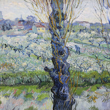 Vincent van Gogh's View of Arles, Flowering Orchards (1889) 100 Puzzle 3D Modell