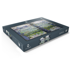 Alternative Darstellung des Puzzle-Motivs Vincent van Gogh's View of Arles, Flowering Orchards (1889) – Puzzleteile: 200