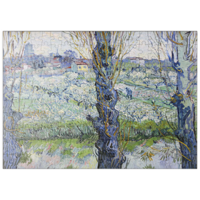 Darstellung des Puzzle-Motivs Vincent van Gogh's View of Arles, Flowering Orchards (1889) – Puzzleteile: 200