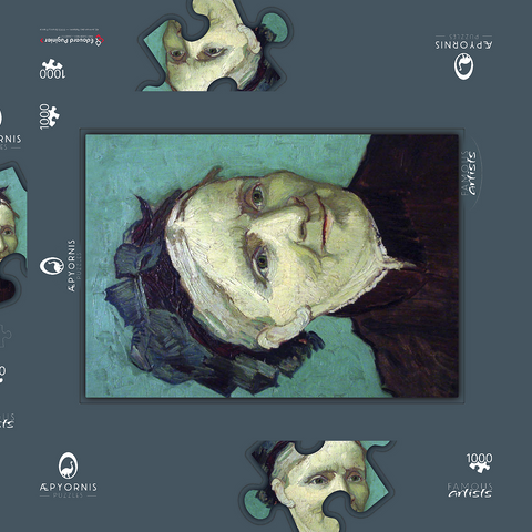 Vincent van Gogh's Portrait of the Artist's Mother (1888) 1000 Puzzle Schachtel 3D Modell