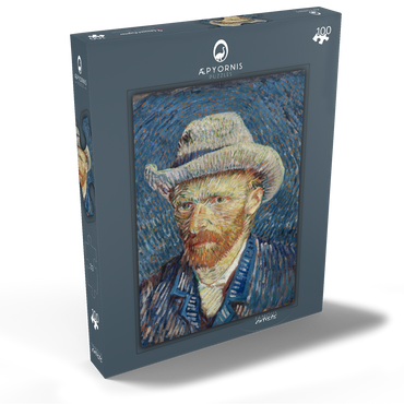 Vincent van Gogh's Self-Portrait with Grey Felt Hat (1887) 100 Puzzle Schachtel Ansicht2