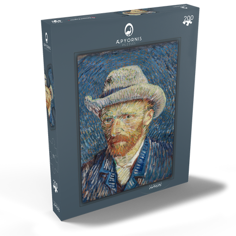 Vincent van Gogh's Self-Portrait with Grey Felt Hat (1887) 200 Puzzle Schachtel Ansicht2