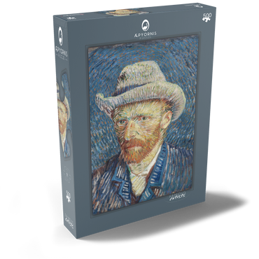 Vincent van Gogh's Self-Portrait with Grey Felt Hat (1887) 500 Puzzle Schachtel Ansicht2