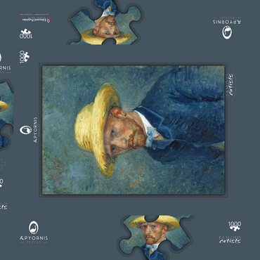 Vincent van Gogh's Portrait of Theo van Gogh (1887) 1000 Puzzle Schachtel 3D Modell