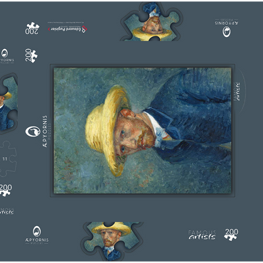 Vincent van Gogh's Portrait of Theo van Gogh (1887) 200 Puzzle Schachtel 3D Modell