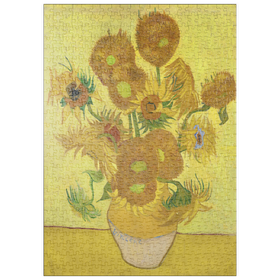 Darstellung des Puzzle-Motivs Vincent van Gogh's Sunflowers (1888) – Puzzleteile: 500