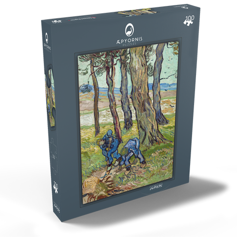 Vincent van Gogh's The Diggers (1889) 100 Puzzle Schachtel Ansicht2