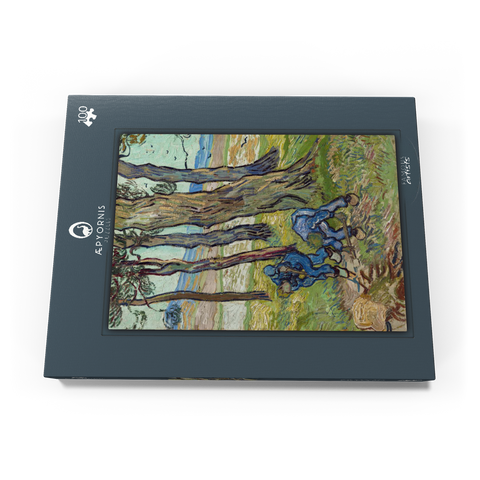 Vincent van Gogh's The Diggers (1889) 100 Puzzle Schachtel Ansicht3
