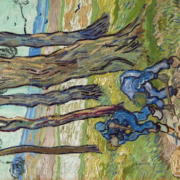 Vincent van Gogh's The Diggers (1889) 200 Puzzle 3D Modell