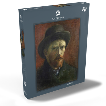 Vincent van Gogh's Self-Portrait with Dark Felt Hat (1886) 100 Puzzle Schachtel Ansicht2