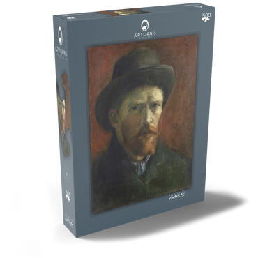 Vincent van Gogh's Self-Portrait with Dark Felt Hat (1886) 500 Puzzle Schachtel Ansicht2