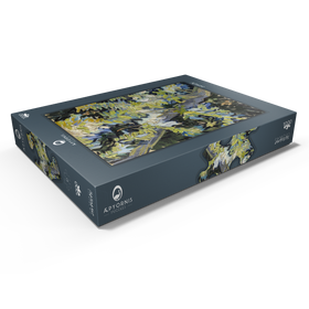 Alternative Darstellung des Puzzle-Motivs Vincent van Gogh's Blossoming Acacia Branches (1890) – Puzzleteile: 1000
