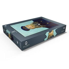 Alternative Darstellung des Puzzle-Motivs Vincent van Gogh's Portrait of Postman Roulin (1888) – Puzzleteile: 1000