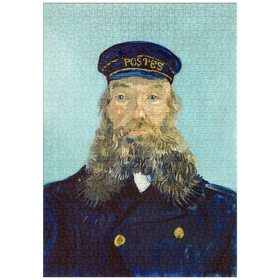 Darstellung des Puzzle-Motivs Vincent van Gogh's Portrait of Postman Roulin (1888) – Puzzleteile: 1000