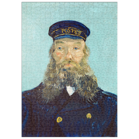 Darstellung des Puzzle-Motivs Vincent van Gogh's Portrait of Postman Roulin (1888) – Puzzleteile: 500