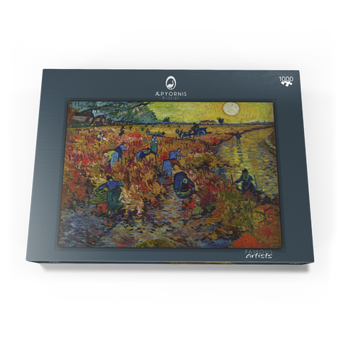 Vincent van Gogh's The Red Vineyard (1888) 1000 Puzzle Schachtel Ansicht3