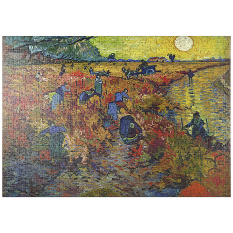 puzzleplate Vincent van Gogh's The Red Vineyard (1888) 1000 Puzzle